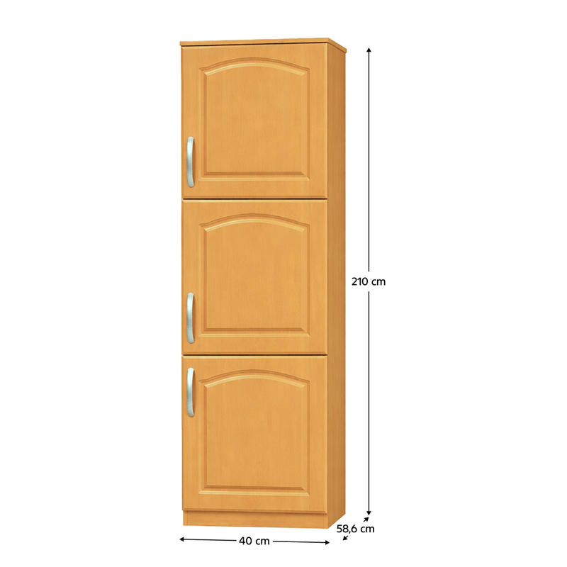 Casa si Gradina - Mobilier - Dulapuri si sifoniere - Dulapuri - Dulap de bucatarie, pentru alimente, dreapta, arin, LORA MDF NEW KLASIK S40/210/57 - Infinity.ro