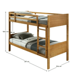 Casa si Gradina - Mobilier - Paturi si accesorii - Paturi - Pat supraetajat, lemn masiv, stejar, MAKIRA - Infinity.ro