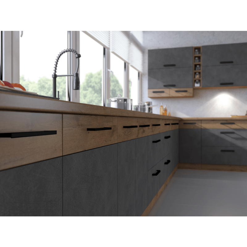 Casa si Gradina - Mobilier - Dulapuri si sifoniere - Dulapuri - Dulap superior, stejar lancelot/gri mat, VEGA 40 NAGU-36 1F - Infinity.ro