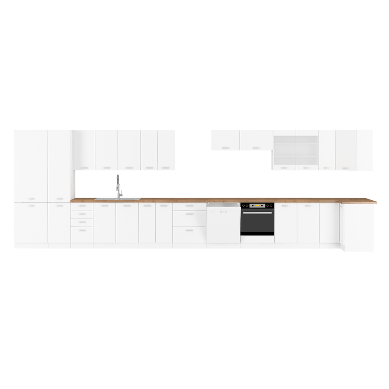 Casa si Gradina - Mobilier - Dulapuri si sifoniere - Dulapuri - Dulap inferior de colt, alb, SPLIT 30 D ZAK BB - Infinity.ro