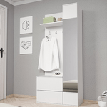 Casa si Gradina - Mobilier - Organizare si depozitare - Cuiere - Ansamblu pentru hol, alb, GADIS - Infinity.ro