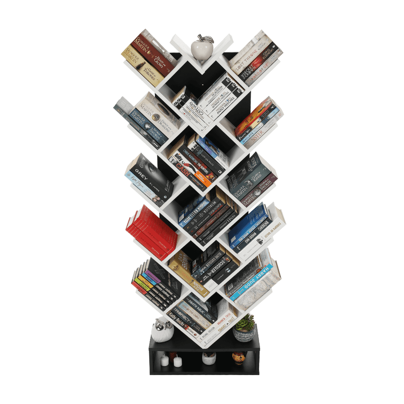 Casa si Gradina - Mobilier - Biblioteci si rafturi - Etajere - Etajera, alb/negru, VEVEY - Infinity.ro