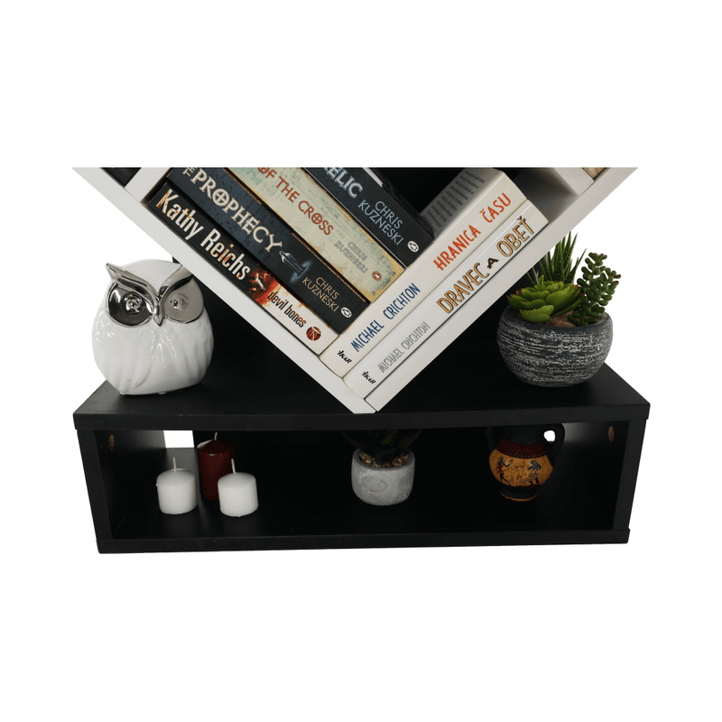 Casa si Gradina - Mobilier - Biblioteci si rafturi - Etajere - Etajera, alb/negru, VEVEY - Infinity.ro