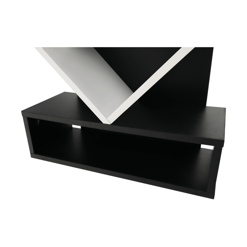 Casa si Gradina - Mobilier - Biblioteci si rafturi - Etajere - Etajera, alb/negru, VEVEY - Infinity.ro