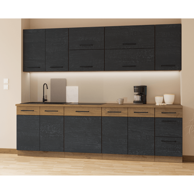 Casa si Gradina - Mobilier - Dulapuri si sifoniere - Dulapuri - Dulap inferior, gri mat/stejar lancelot, VEGA 60 D 1F BB - Infinity.ro