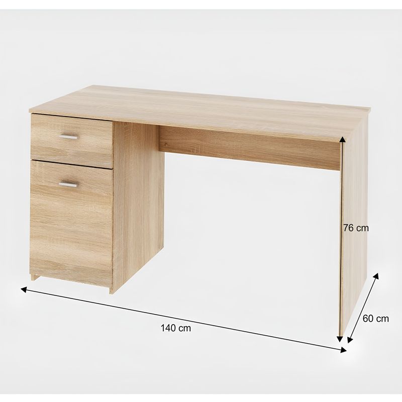 Casa si Gradina - Mobilier - Mese si birouri - Birouri - Birou PC, stejar sonoma, BANY - Infinity.ro