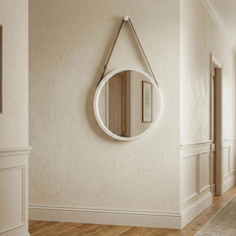 Casa si Gradina - Decoratiuni - Oglinzi - Oglinda, bambus alb, LEMI 1 - Infinity.ro