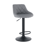 Casa si Gradina - Mobilier - Scaune si fotolii - Scaune - Scaun bar, material textil gri/negru, TERKAN - Infinity.ro