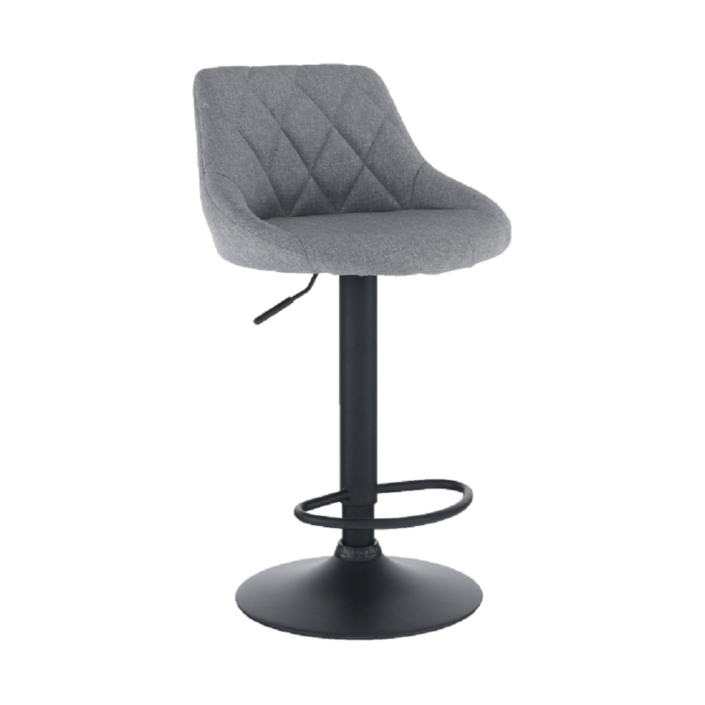 Scaun bar, material textil negru, TERKAN