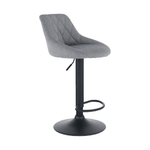 Casa si Gradina - Mobilier - Scaune si fotolii - Scaune - Scaun bar, material textil gri/negru, TERKAN - Infinity.ro