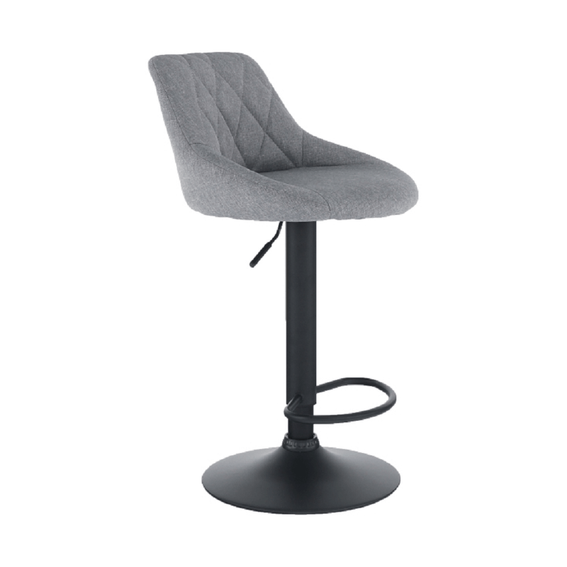 Casa si Gradina - Mobilier - Scaune si fotolii - Scaune - Scaun bar, material textil gri/negru, TERKAN - Infinity.ro
