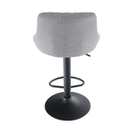Casa si Gradina - Mobilier - Scaune si fotolii - Scaune - Scaun bar, material textil gri/negru, TERKAN - Infinity.ro