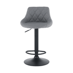 Casa si Gradina - Mobilier - Scaune si fotolii - Scaune - Scaun bar, material textil gri/negru, TERKAN - Infinity.ro