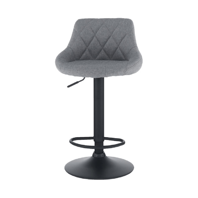 Casa si Gradina - Mobilier - Scaune si fotolii - Scaune - Scaun bar, material textil gri/negru, TERKAN - Infinity.ro
