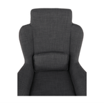 Casa si Gradina - Mobilier - Scaune si fotolii - Fotolii - Fotoliu balansoar, material textil gri/lemn, HARPER - Infinity.ro
