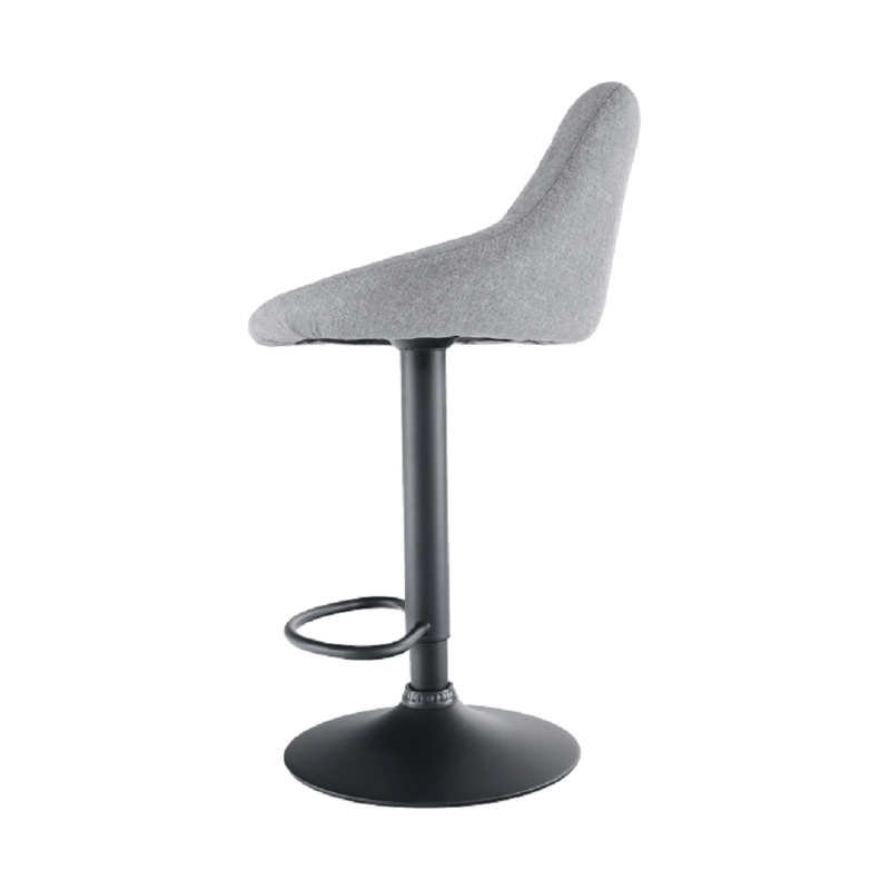 Casa si Gradina - Mobilier - Scaune si fotolii - Scaune - Scaun bar, material textil gri/negru, TERKAN - Infinity.ro