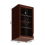 Casa si Gradina - Mobilier - Comode si corpuri - Corpuri bucatarie - Cabinet superior G40S cu sticla, stanga, nuc Milano, SICILIA - Infinity.ro