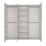 Casa si Gradina - Mobilier - Seturi de mobilier - Seturi dormitor - Set dormitor, (dulap, pat 160x200, 2x noptiera), alb craft, ANGEL - Infinity.ro