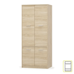 Casa si Gradina - Mobilier - Dulapuri si sifoniere - Dulapuri - Dulap sifonier 4D cu rafturi, stejar sonoma, TEYO - Infinity.ro