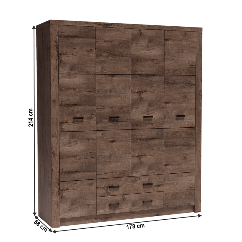 Casa si Gradina - Mobilier - Dulapuri si sifoniere - Dulapuri - Dulap, frasin inchis, INFINITY I-18 - Infinity.ro
