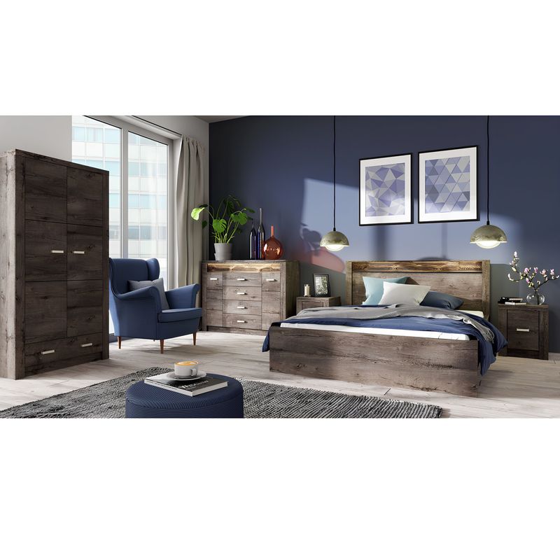 Casa si Gradina - Mobilier - Dulapuri si sifoniere - Dulapuri - Dulap, frasin inchis, INFINITY I-18 - Infinity.ro