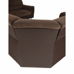 Casa si Gradina - Mobilier - Canapele si coltare - Coltare - Coltar, piele ecologica maro/material textil maro, SANTIAGO U MARE - Infinity.ro