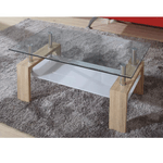 Casa si Gradina - Mobilier - Mese si birouri - Masute de cafea - Masuta de cafea, sticla/stejar sonoma, LIBOR NEW - Infinity.ro