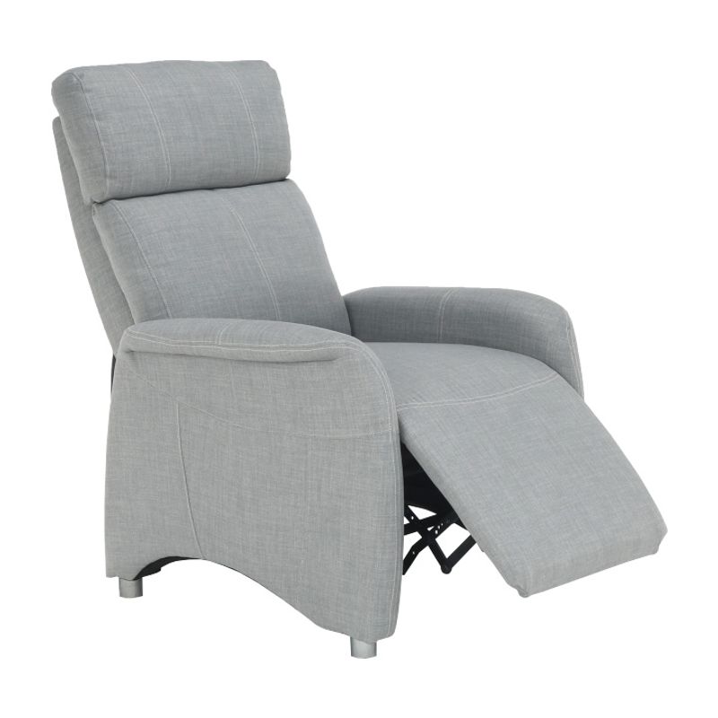Casa si Gradina - Mobilier - Scaune si fotolii - Fotolii - Fotoliu reglabil, material textil gri, FOREST - Infinity.ro