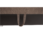 Casa si Gradina - Mobilier - Canapele si coltare - Coltare - Coltar in forma de U, material textil maro/piele ecologica maro, dreapta, EMILY U - Infinity.ro
