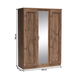 Casa si Gradina - Mobilier - Dulapuri si sifoniere - Dulapuri - Dulap sifonier cu polite, stejar lefkas, TEDY Typ T15 - Infinity.ro