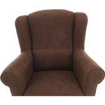 Casa si Gradina - Mobilier - Scaune si fotolii - Fotolii - Fotoliu cu taburet, material maro, ASTRID - Infinity.ro