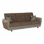 Casa si Gradina - Mobilier - Canapele si coltare - Canapele - Canapea trei locuri, extensibila, maro, MILO 3 locuri - Infinity.ro