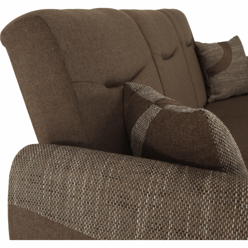 Casa si Gradina - Mobilier - Canapele si coltare - Canapele - Canapea trei locuri, extensibila, maro, MILO 3 locuri - Infinity.ro