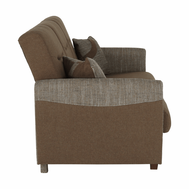 Casa si Gradina - Mobilier - Canapele si coltare - Canapele - Canapea trei locuri, extensibila, maro, MILO 3 locuri - Infinity.ro