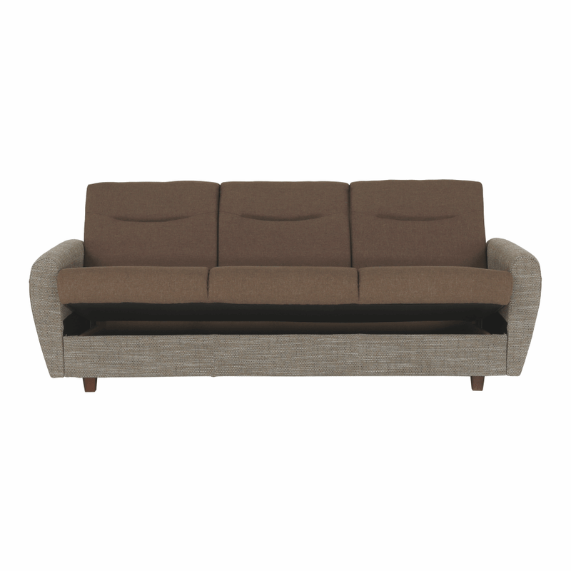 Casa si Gradina - Mobilier - Canapele si coltare - Canapele - Canapea trei locuri, extensibila, maro, MILO 3 locuri - Infinity.ro