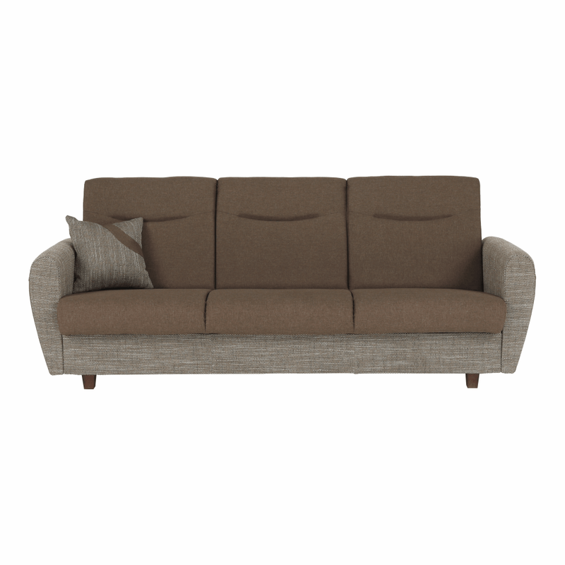 Casa si Gradina - Mobilier - Canapele si coltare - Canapele - Canapea trei locuri, extensibila, maro, MILO 3 locuri - Infinity.ro