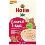 Jucarii, Copii si Bebe - Hrana si alaptare - Cereale bebelusi - Musli integral cu zmeura si capsuni pentru copii 1 an, eco - Infinity.ro