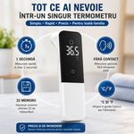 Ingrijire personala si Cosmetice - Sanatate si wellness - Aparate medicale - Termometre - Termometru Digital MRG M-UFR102, Infrarosu, Non Contact, 20 Memorii, 1 sec - Infinity.ro