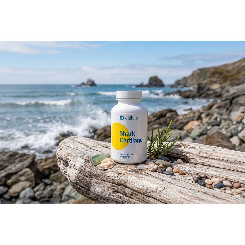 Ingrijire personala si Cosmetice - Sanatate si wellness - Suplimente alimentare - Alte suplimente alimentare - Cartilaj de Rechin, pentru Protectia Articulatiilor, Inflamatii si Mobilitate, Shark Cartilage Calivita - (90 tablete) - Infinity.ro
