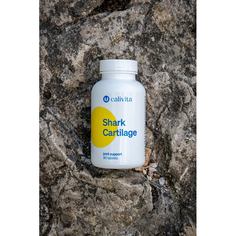 Ingrijire personala si Cosmetice - Sanatate si wellness - Suplimente alimentare - Alte suplimente alimentare - Cartilaj de Rechin, pentru Protectia Articulatiilor, Inflamatii si Mobilitate, Shark Cartilage Calivita - (90 tablete) - Infinity.ro