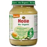 Jucarii, Copii si Bebe - Hrana si alaptare - Piure bebelusi - Piure din cartofi mazare si dovlecei pentru copii fara gluten 6 luni, eco - Infinity.ro