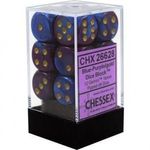 Jucarii, Copii si Bebe - Jucarii si jocuri - Jocuri si puzzle - Jocuri de societate - Chessex Gemini 16mm d6 with pips Dice Blocks (12 Dice) - Blue-Purple w/gold - Infinity.ro
