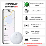 Laptop, Telefoane si Tablete - Wearables si gadgeturi - Gadgeturi - Dispozitive spionaj - Dispozitiv Anti-Pierdere BIRAI SafeTag, Compatibil IOS, Localizare GPS Tracker, Globala, , Fara SIM, Alb - Infinity.ro