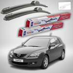 Auto si Moto - Intretinere auto - Stergatoare - Stergatoare Mazda 3 BK Facelift Hatchback 2006-2009 Set Fata Flat TeamCar - Infinity.ro