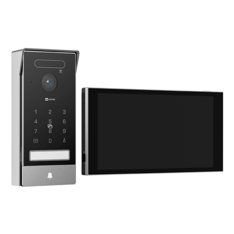 Casa si Gradina - Electrice - Smart Home - Control acces si accesorii - Videointerfon 4K, recunoastere faciala, scanare biometrica a palmei, monitor 8', IR, Wi-Fi6 - EZVIZ CS-HP7(4K, Palm) - Infinity.ro