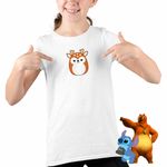 Fashion, accesorii si bijuterii - Copii - Imbracaminte copii - Tricouri copii - Tricou Copii Fete Squishmallows Ren Craciun CoolTrend, alb, marime XL Copii - Infinity.ro