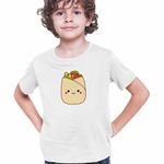 Fashion, accesorii si bijuterii - Copii - Imbracaminte copii - Tricouri copii - Tricou Copii Baieti Squishmallows Shaworma Fast Food CoolTrend, alb, marime L Copii - Infinity.ro
