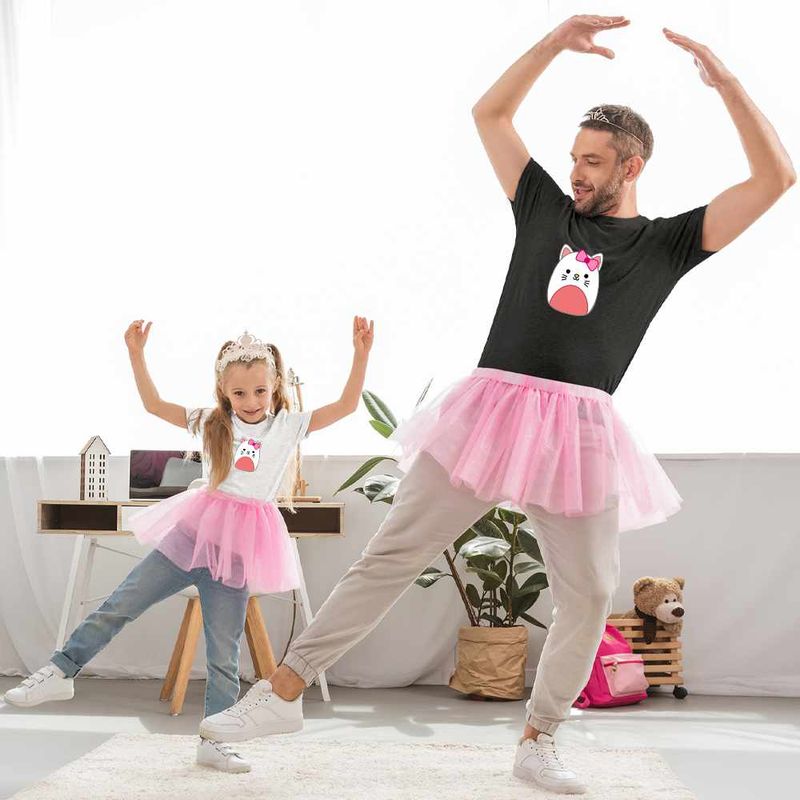 Fashion, accesorii si bijuterii - Copii - Imbracaminte copii - Tricouri copii - Tricou Copii Fete Squishmallows Hello Kitty CoolTrend, negru, marime XS Copii - Infinity.ro