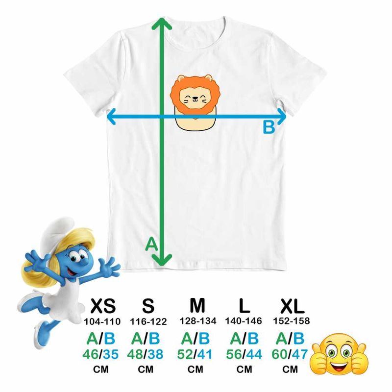 Fashion, accesorii si bijuterii - Copii - Imbracaminte copii - Tricouri copii - Tricou Copii Baieti Squishmallows Leu Africa CoolTrend, alb, marime M Copii - Infinity.ro