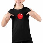 Fashion, accesorii si bijuterii - Copii - Imbracaminte copii - Tricouri copii - Tricou Copii Fete Squishmallows Mar Fruct CoolTrend, negru, marime L Copii - Infinity.ro